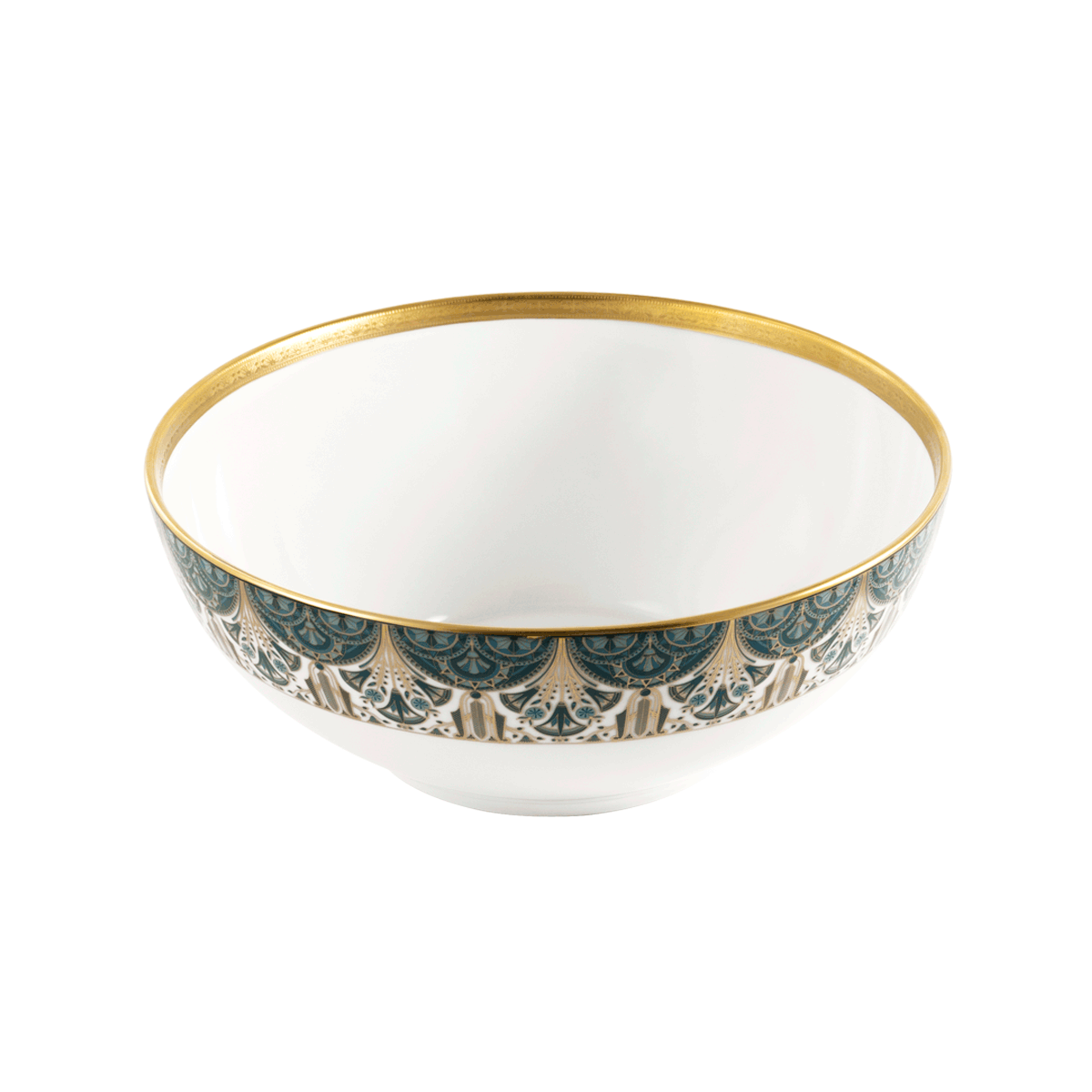 haviland-r-ves-du-nil-saladier-porcelaine-vert-or image 1