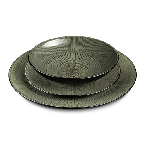 m-dard-de-noblat-hypnose-kaki-assiette-plate-27-cm-gr-s-lot-6-vert image 6