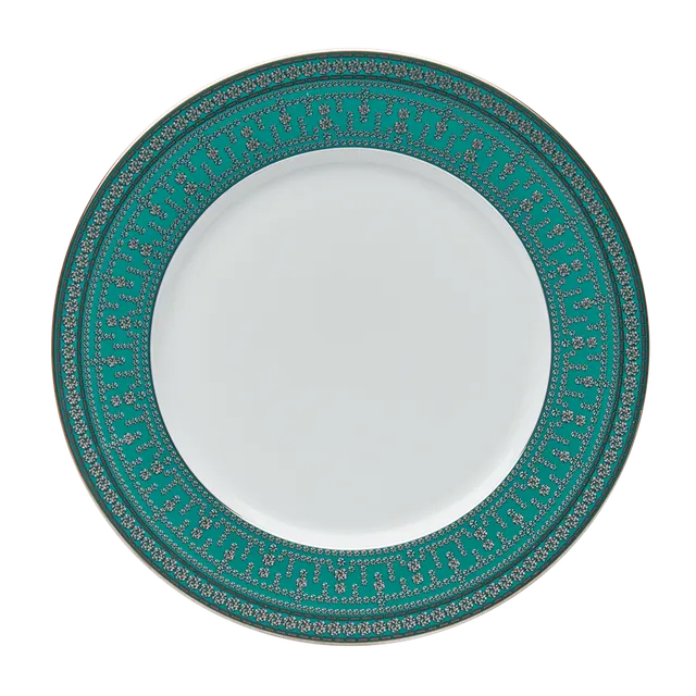 haviland-tiara-assiette-d-ner-bleu-paon-platine-porcelaine image 1