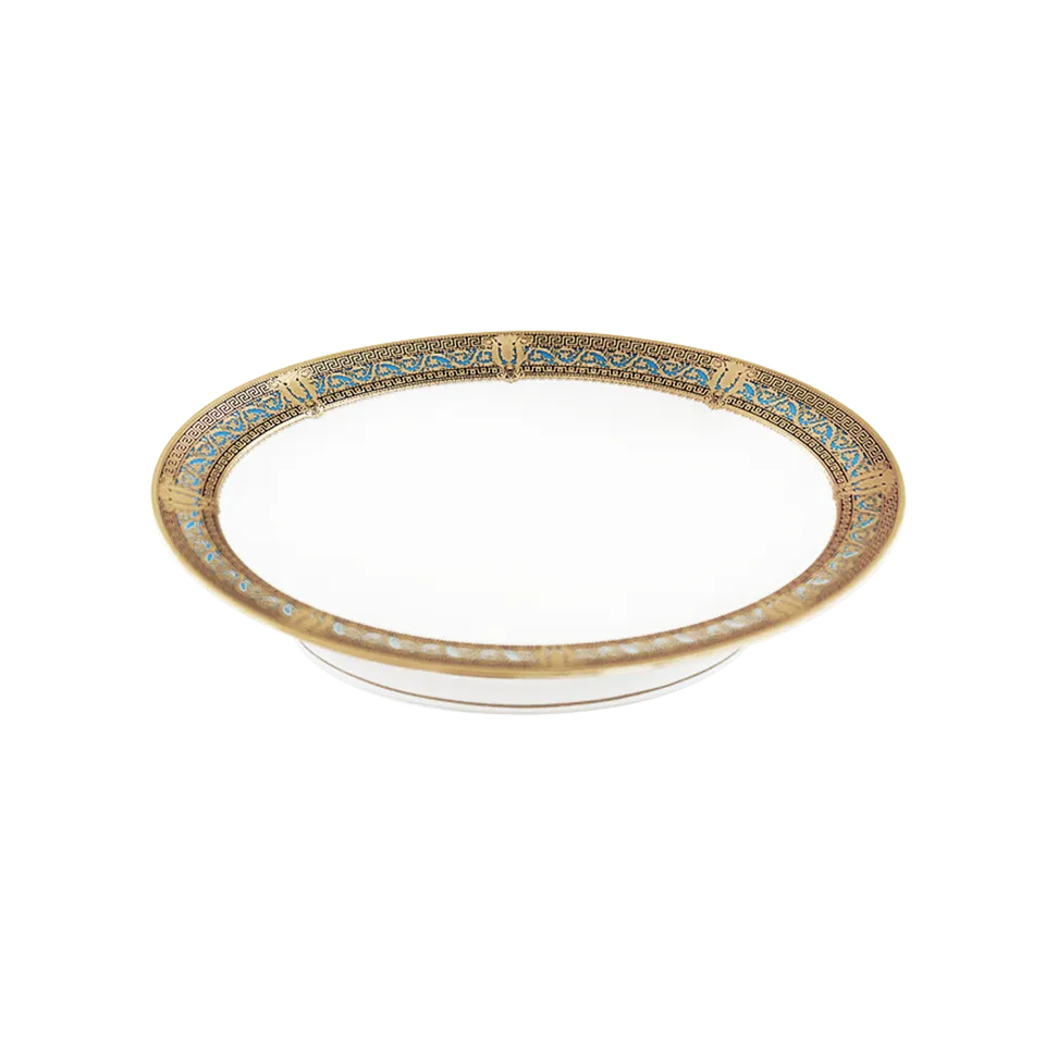 haviland-salon-murat-compotier-bleu-ciel-or-porcelaine image 1
