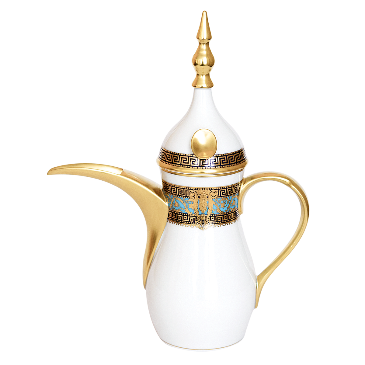 haviland-salon-murat-cafeti-re-orientale-bleu-ciel-or-porcelaine image 1