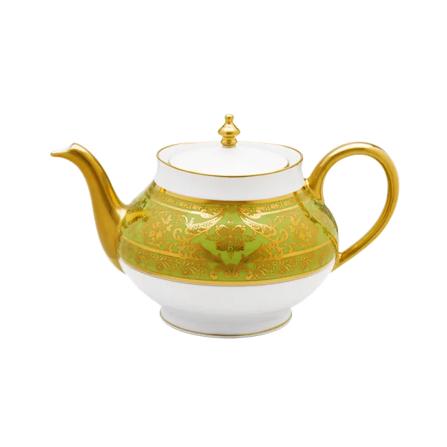 haviland-matignon-th-i-re-boule-vert-pomme-or-porcelaine image 1