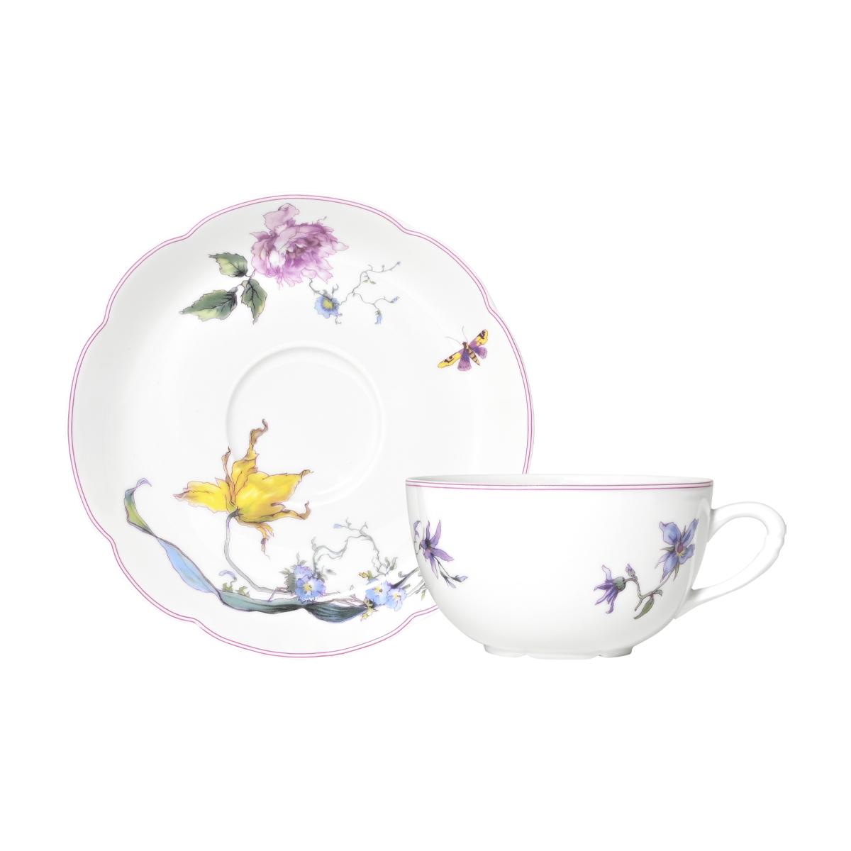 haviland-h-ritage-fleurs-d-auteuil-tasse-th-et-soucoupe image 2