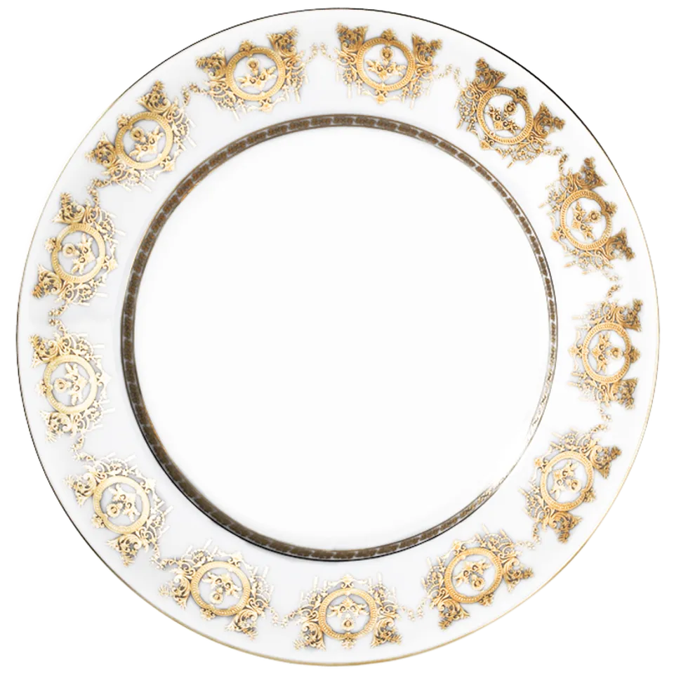 haviland-ritz-imp-rial-plat-tarte-blanc-porcelaine-ritz-paris image 1