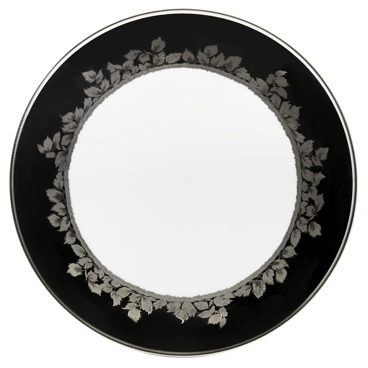 haviland-feuille-de-platine-plat-tarte-porcelaine-platine image 1