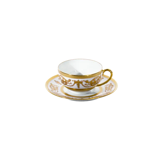 haviland-imp-rator-tasse-th-blanche-et-or image 1