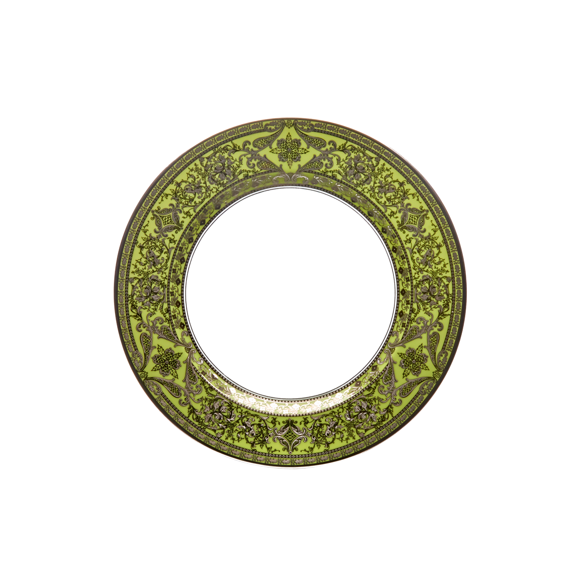 haviland-matignon-assiette-g-teau-vert-pomme-platine image 1