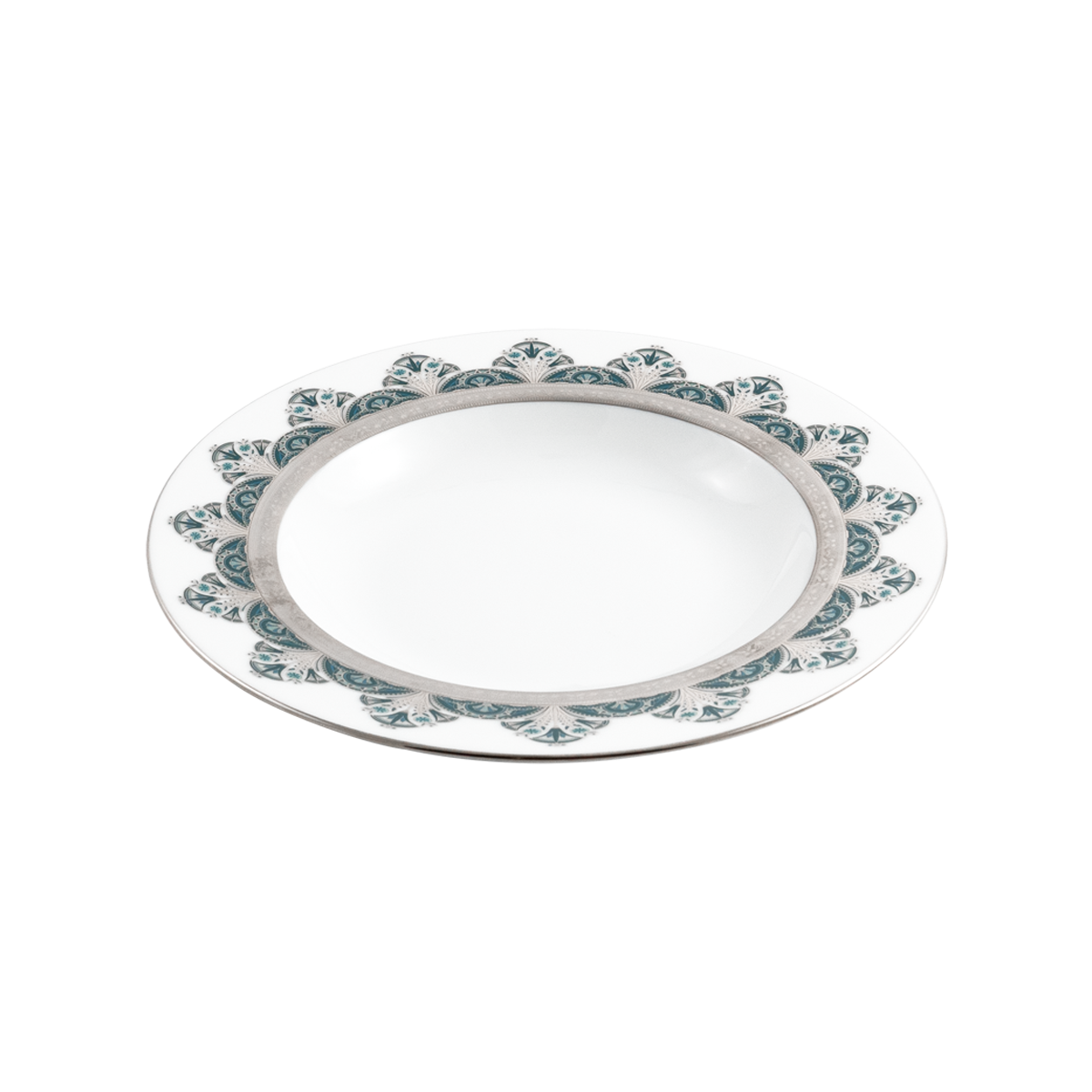 haviland-r-ves-du-nil-assiette-creuse-vert-platine image 2