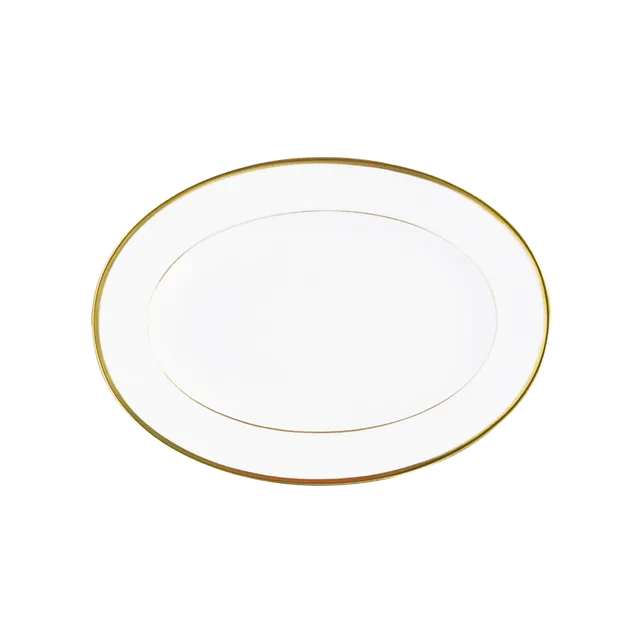 haviland-orsay-ravier-porcelaine-blanc-filet-or image 1