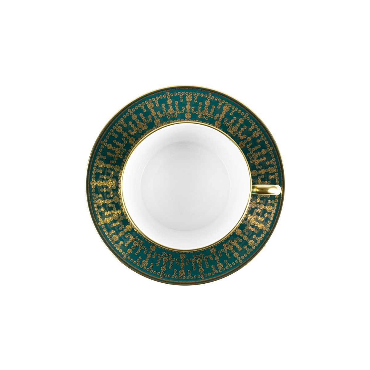 haviland-tiara-tasse-et-soucoupe-bleu-paon-or image 2