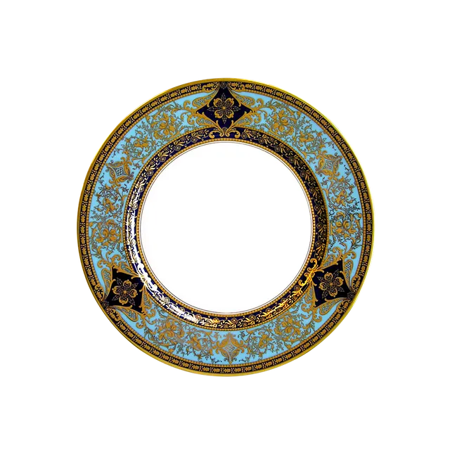 haviland-matignon-assiette-dessert-bleu-de-four-or image 1