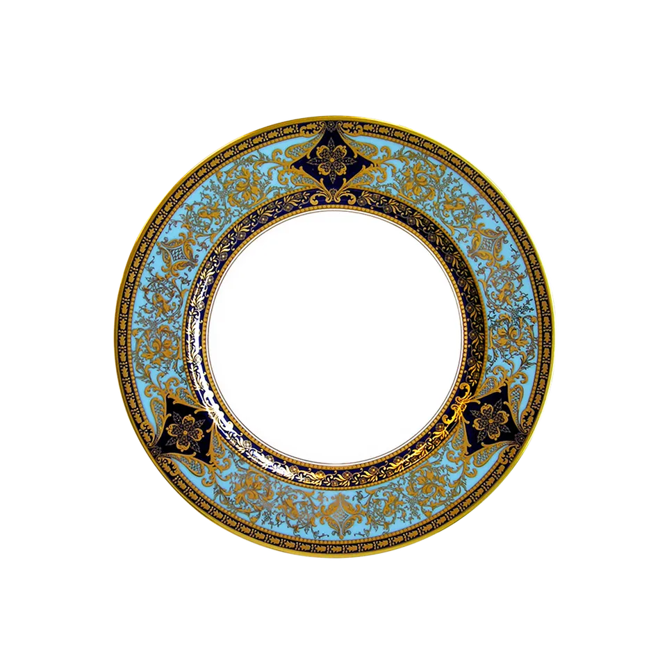 haviland-matignon-assiette-dessert-bleu-de-four-or image 1