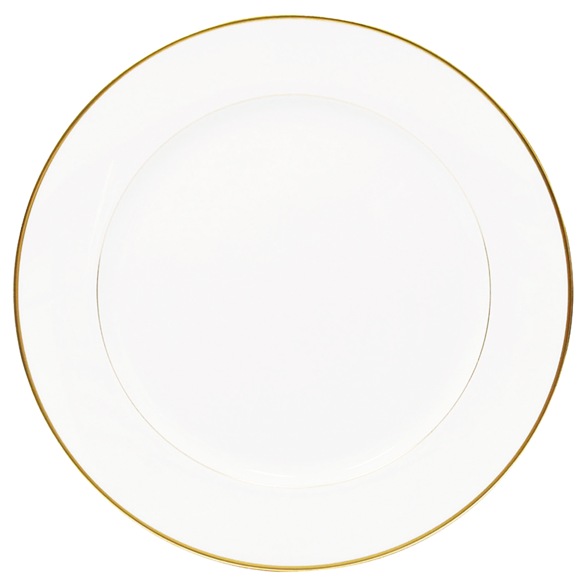 haviland-orsay-plat-rond-porcelaine-filet-or image 1