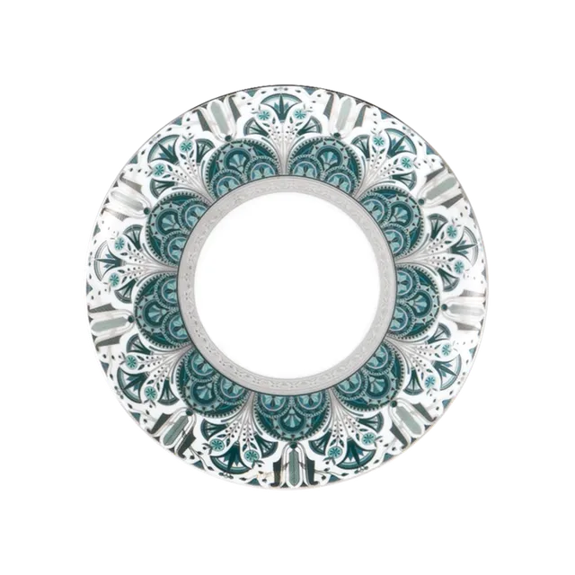 haviland-r-ves-du-nil-assiette-dessert-21-cm-vert-platine image 1