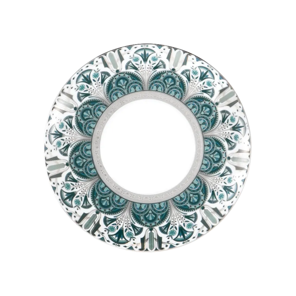haviland-r-ves-du-nil-assiette-dessert-21-cm-vert-platine image 1