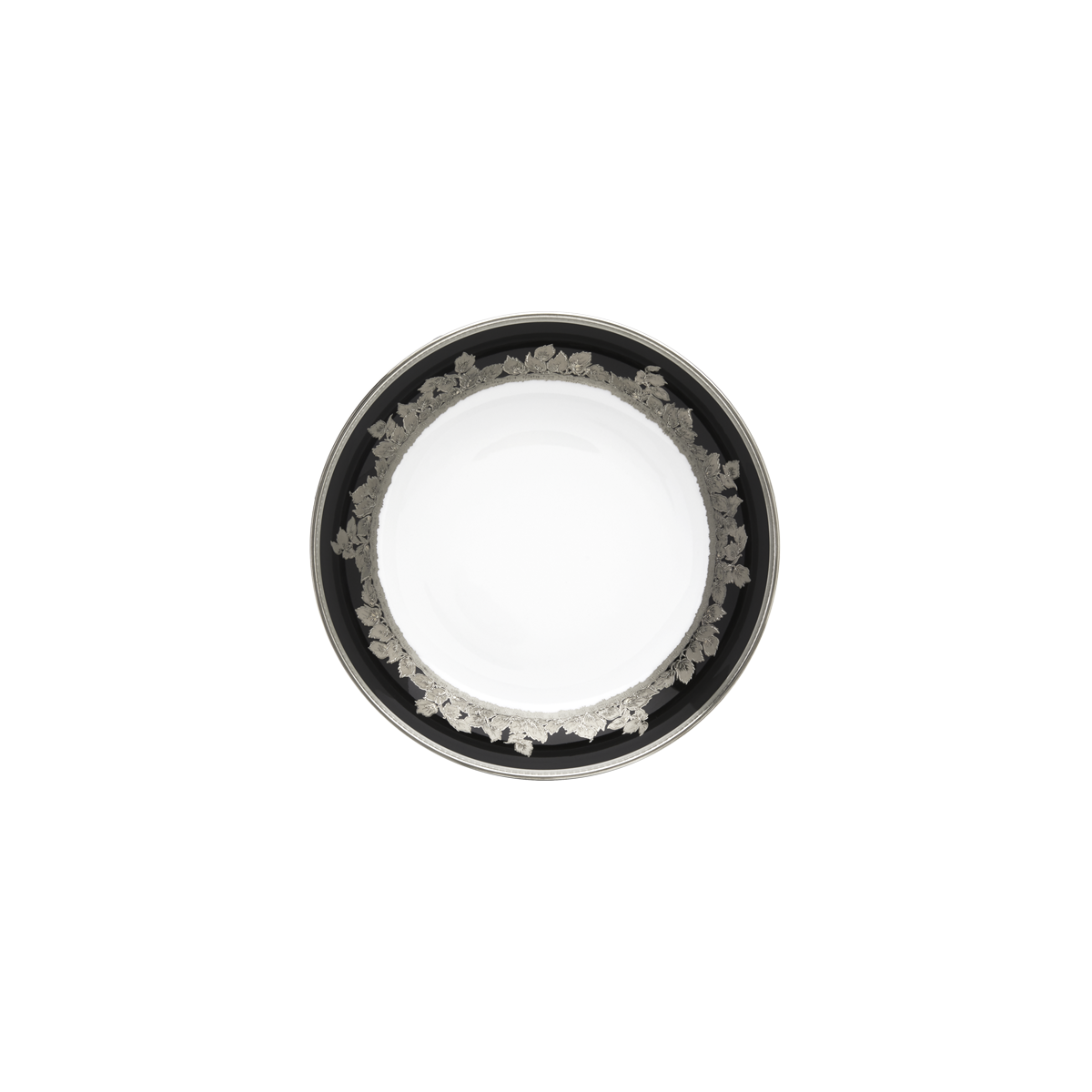 haviland-feuille-de-platine-assiette-creuse-calotte-porcelaine image 1