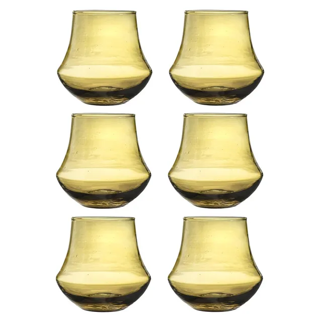 m-dard-de-noblat-nour-lot-6-verres-ambre-28-cl-recycl image 1
