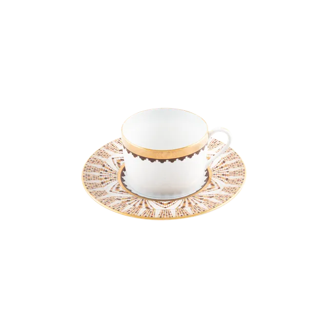 haviland-cavalier-royal-tasse-th-et-soucoupe-porcelaine image 1