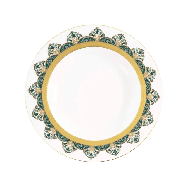 haviland-r-ves-du-nil-assiette-creuse-aile-vert-or image 1