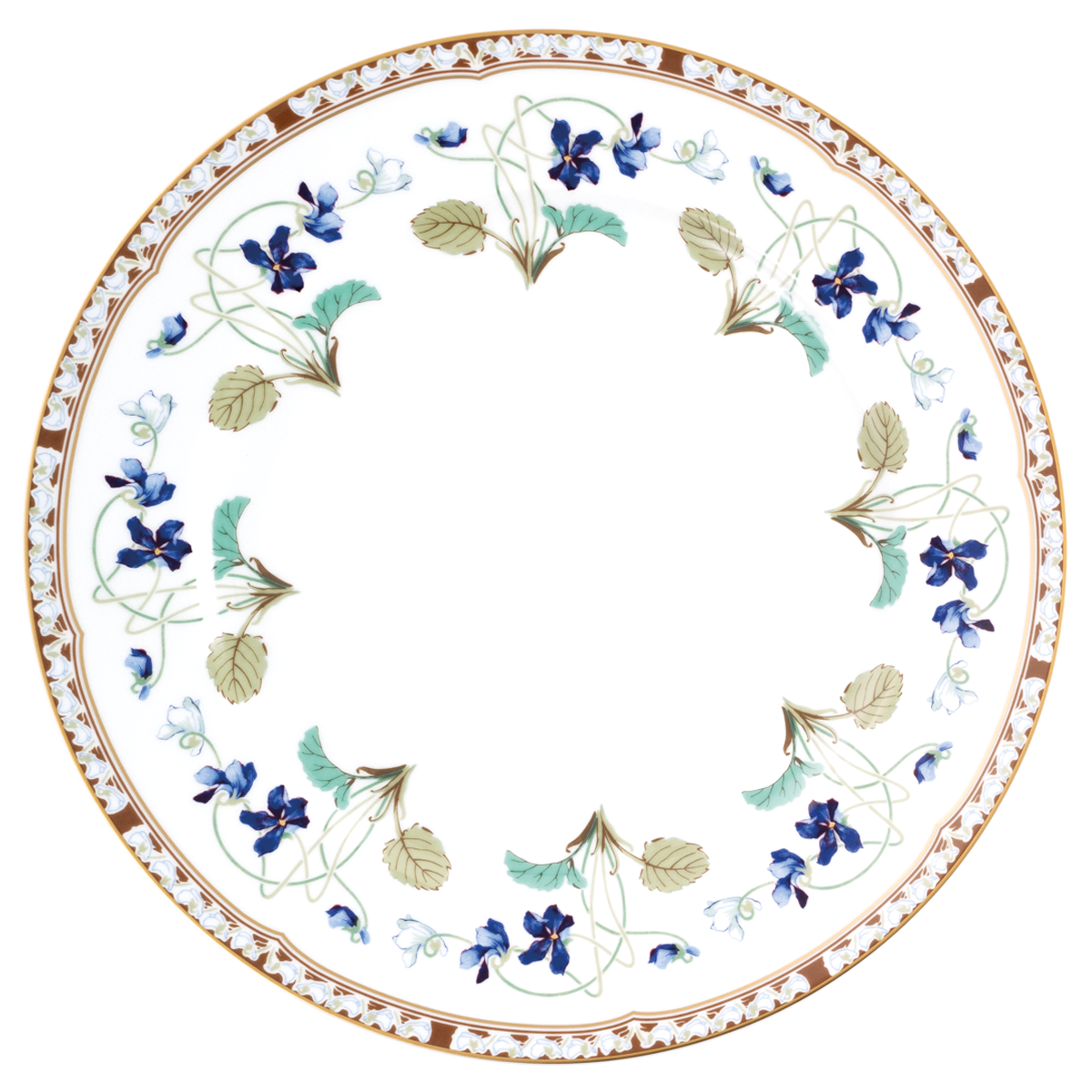 haviland-imp-ratrice-eug-nie-plat-rond-porcelaine-blanc image 1