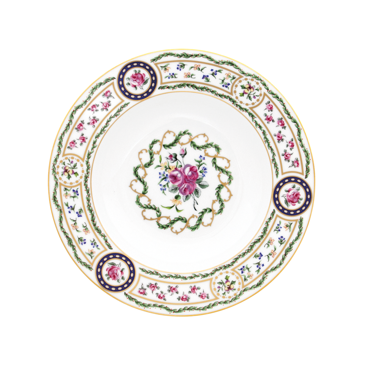 haviland-louveciennes-assiette-creuse-aile-blanche-porcelaine image 1