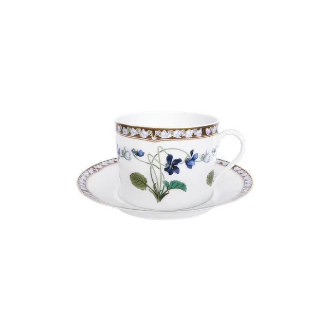 haviland-imp-ratrice-eug-nie-tasse-d-jeuner-porcelaine-et-soucoupe image 1