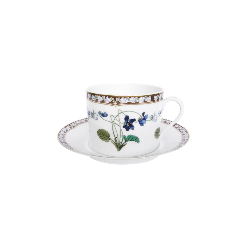 haviland-imp-ratrice-eug-nie-tasse-d-jeuner-porcelaine-et-soucoupe image 1