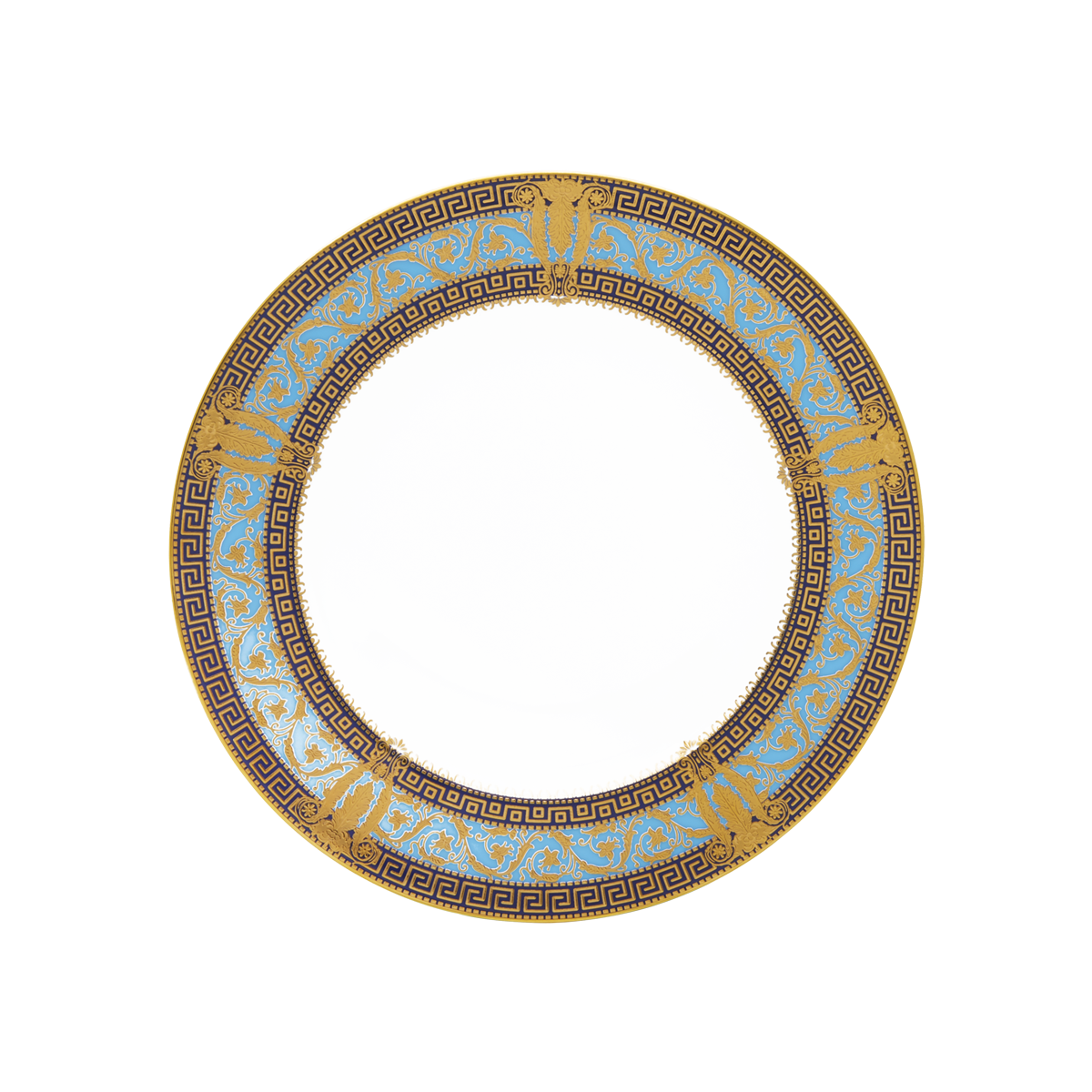 haviland-salon-murat-assiette-dessert-bleu-ciel-or image 1