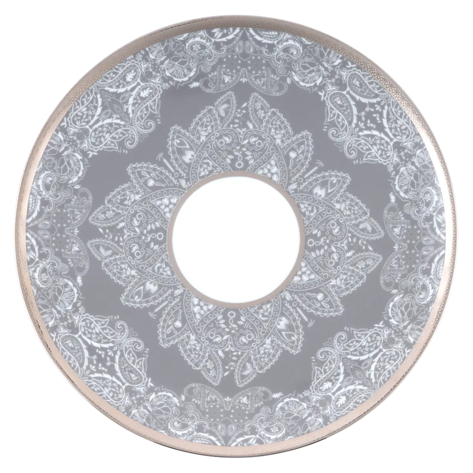 haviland-romane-assiette-pr-sentation-porcelaine-gris image 1