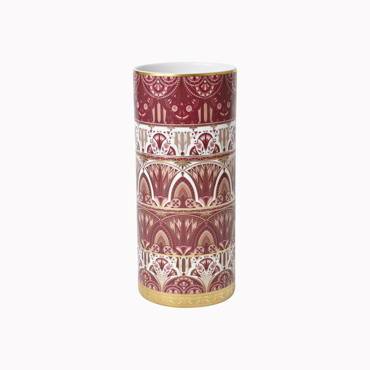 haviland-r-ves-du-nil-vase-28-cm-porcelaine-pourpre-or image 1