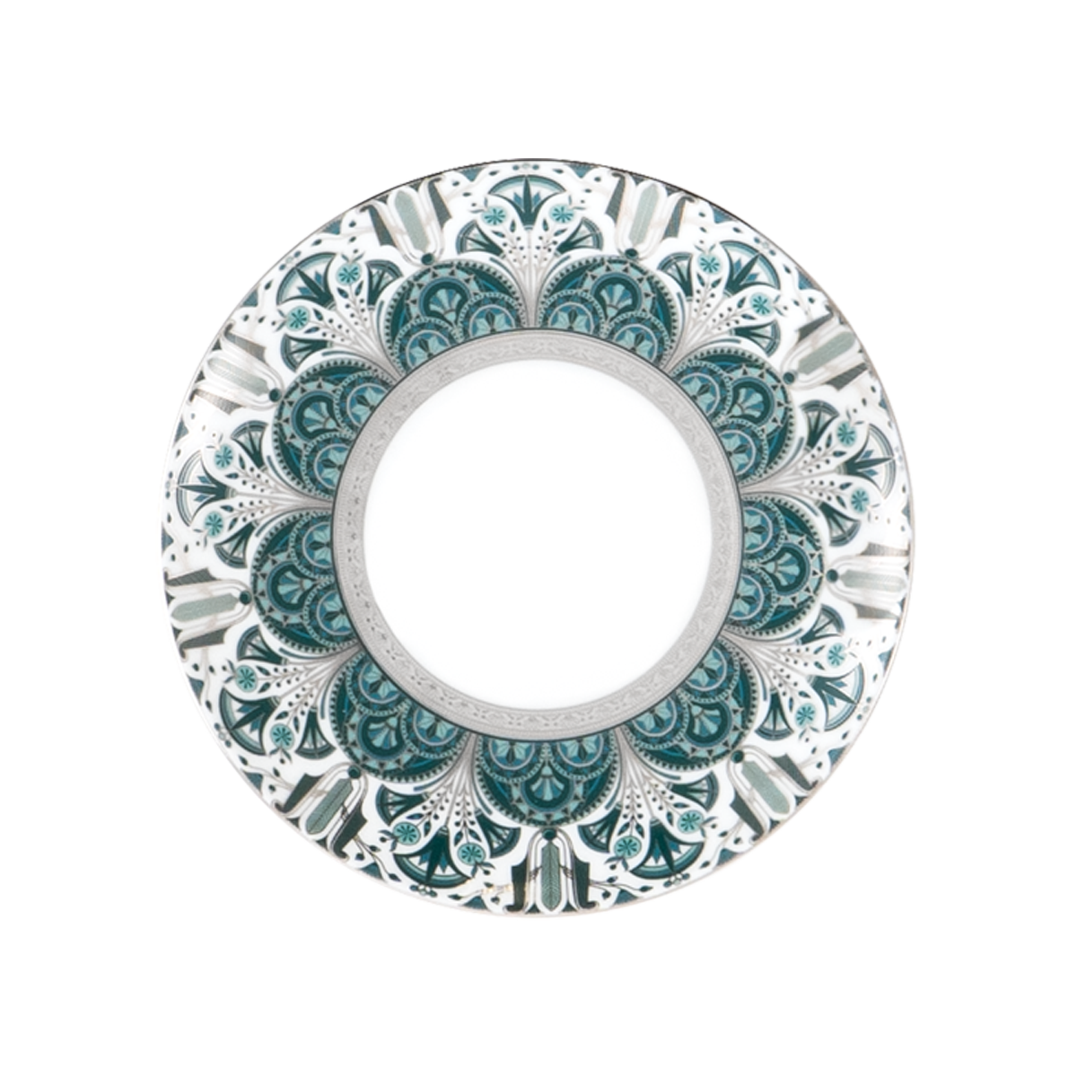 haviland-r-ves-du-nil-assiette-dessert-porcelaine-vert-platine image 1