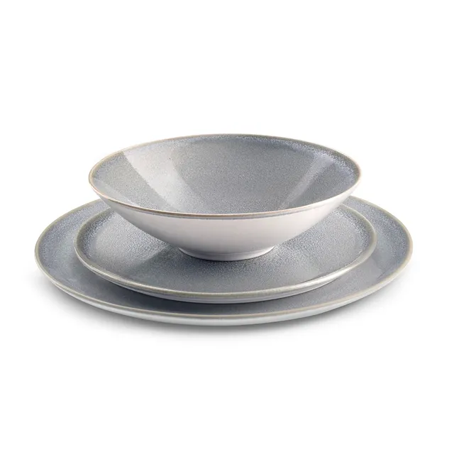 m-dard-de-noblat-yumi-service-18-assiettes-gr-s-gris-6-pers image 1
