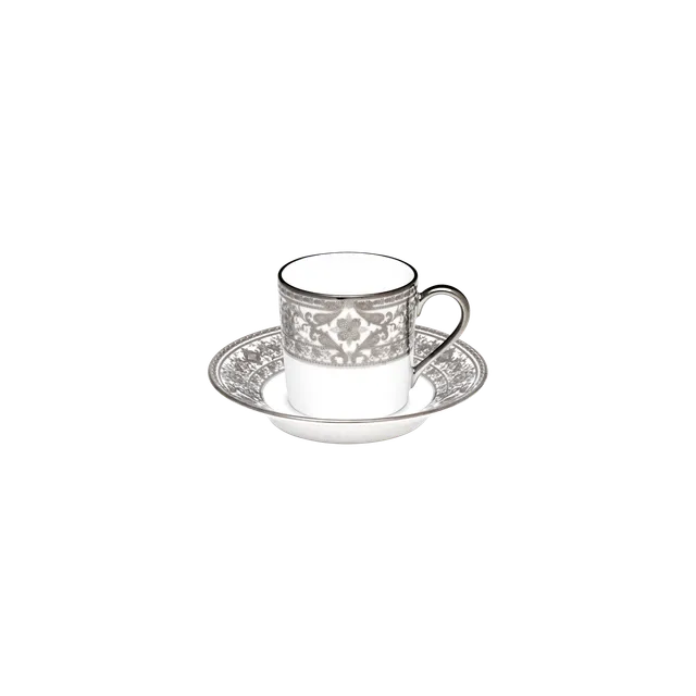 haviland-matignon-tasse-et-soucoupe-caf-porcelaine-blanc-platine image 1