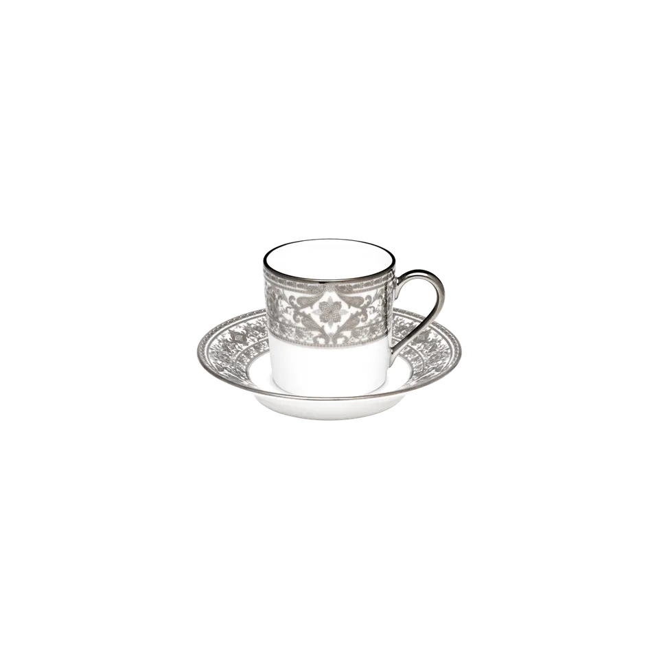 haviland-matignon-tasse-et-soucoupe-caf-porcelaine-blanc-platine image 1