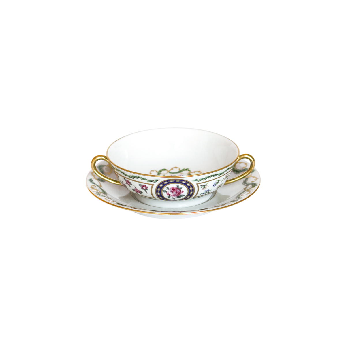 haviland-louveciennes-bol-bouillon-et-soucoupe-porcelaine image 1