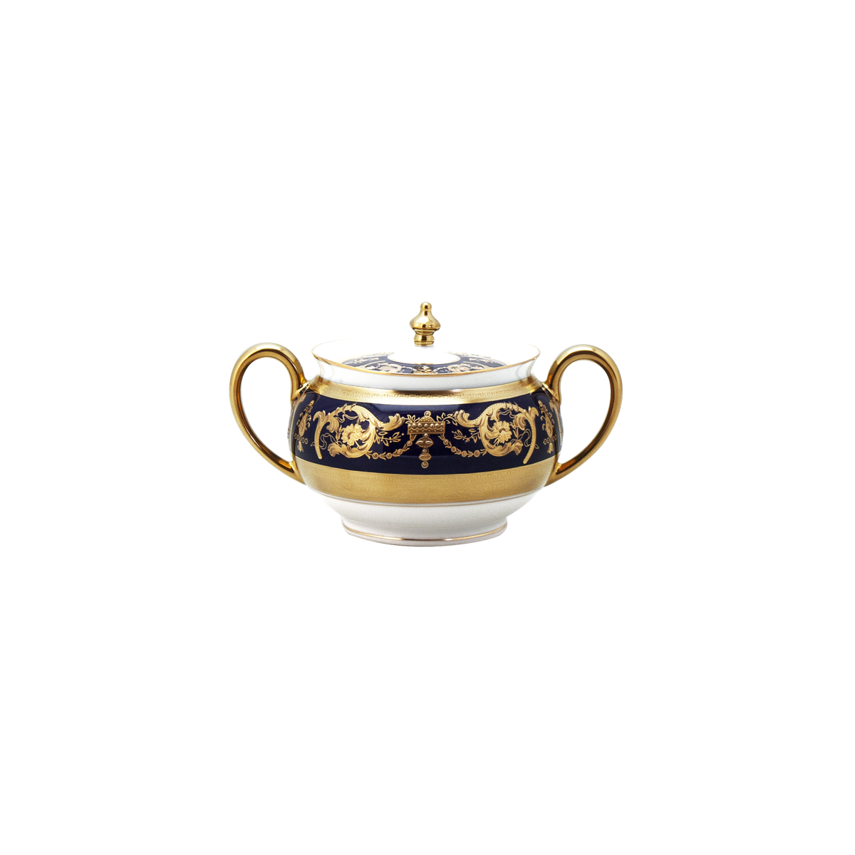 haviland-imp-rator-sucrier-bleu-de-four-or-porcelaine image 1