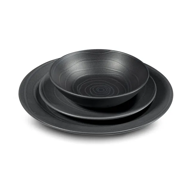 m-dard-de-noblat-vibe-service-vaisselle-18-assiettes-gris-gr-s image 1
