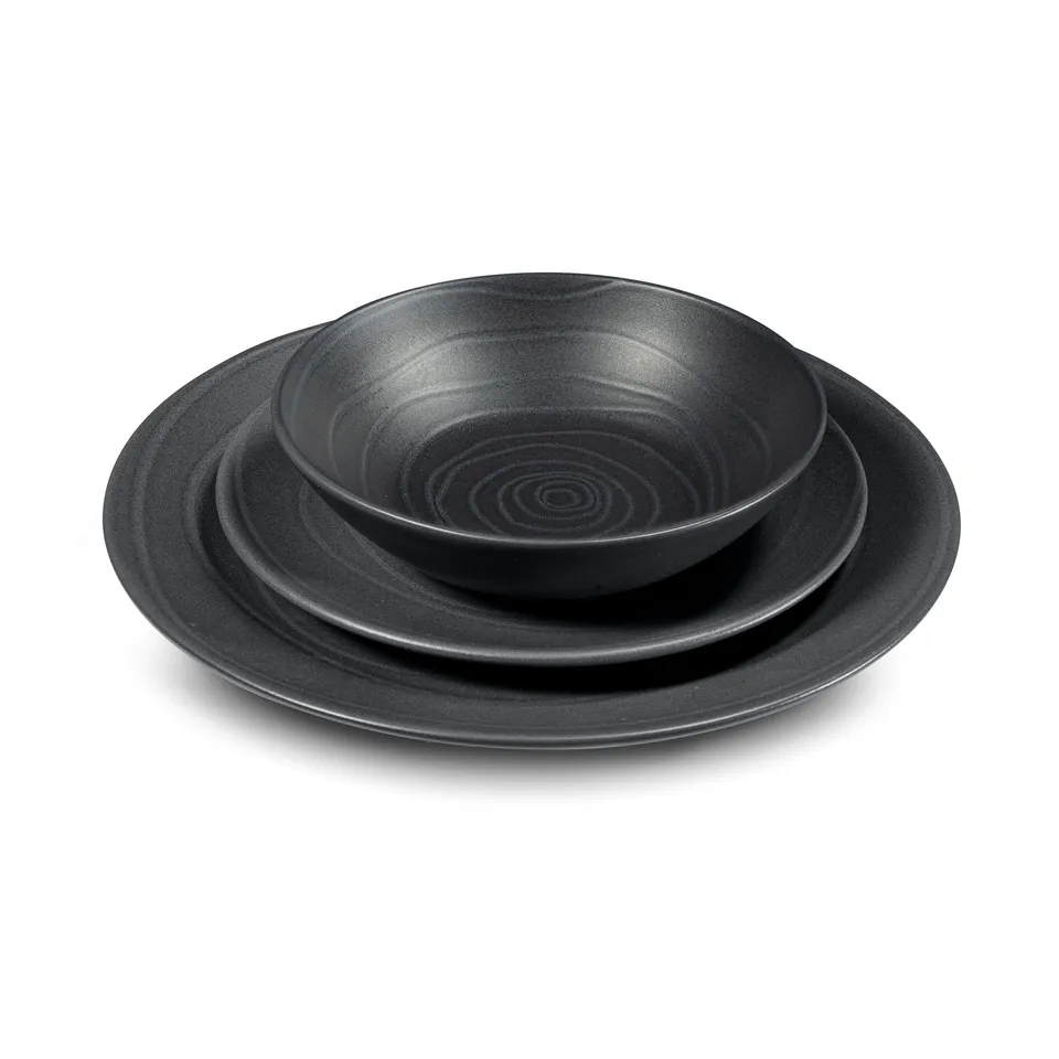 m-dard-de-noblat-vibe-service-vaisselle-18-assiettes-gris-gr-s image 1