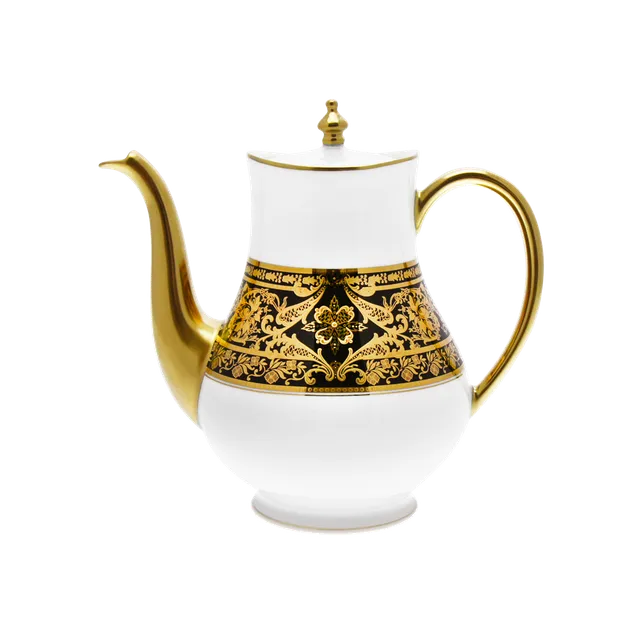 haviland-matignon-verseuse-noir-or-porcelaine image 1