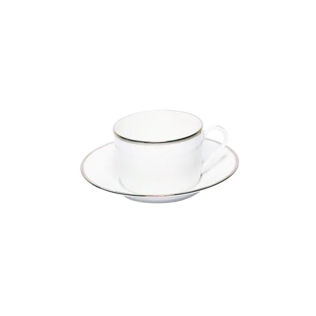 haviland-orsay-tasse-et-soucoupe-th-porcelaine-platine image 1