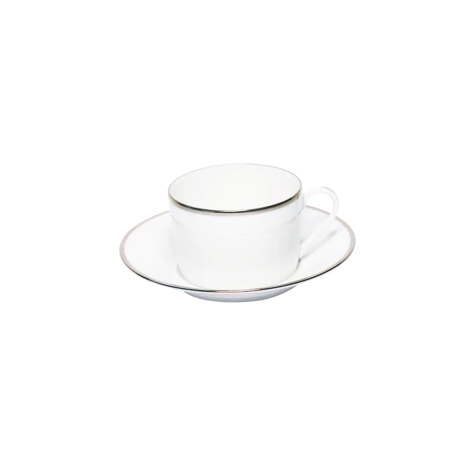 haviland-orsay-tasse-et-soucoupe-th-porcelaine-platine image 1