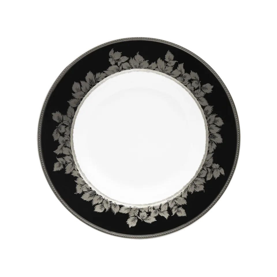 haviland-feuille-de-platine-assiette-creuse-aile-porcelaine image 1