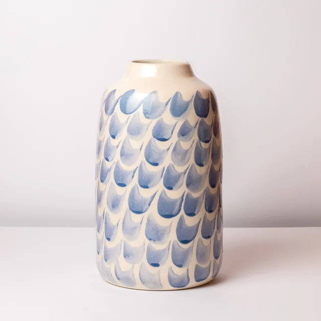 jeda-c-ramique-gabrielle-grand-vase-bleu-30-cm-dition-limit-e image 1