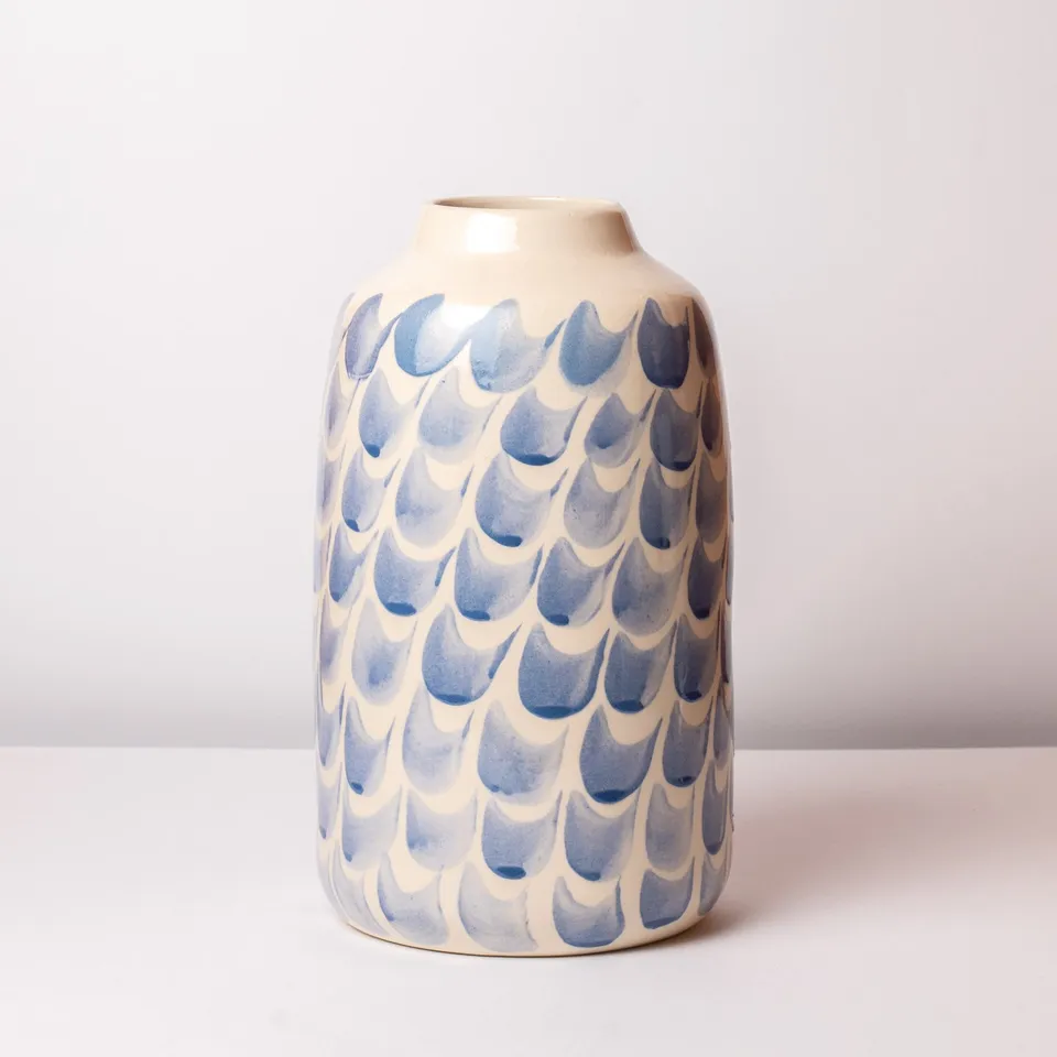 jeda-c-ramique-gabrielle-grand-vase-bleu-30-cm-dition-limit-e image 1