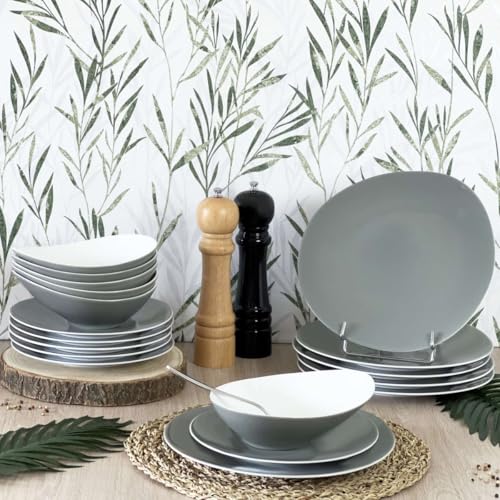m-dard-de-noblat-sven-assiette-creuse-porcelaine-20-cm-gris-x6 image 4