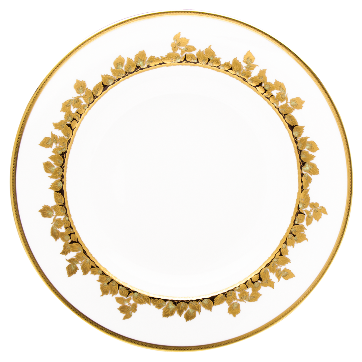 haviland-feuille-d-or-plat-tarte-porcelaine-limoges-dor image 1