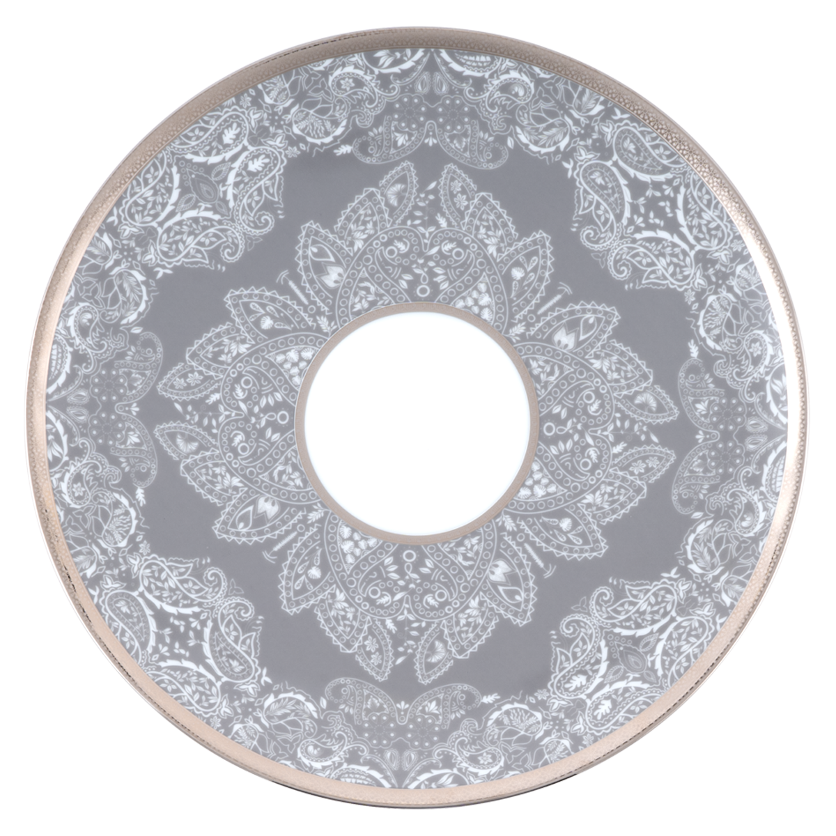 haviland-romane-assiette-pr-sentation-porcelaine-gris image 1