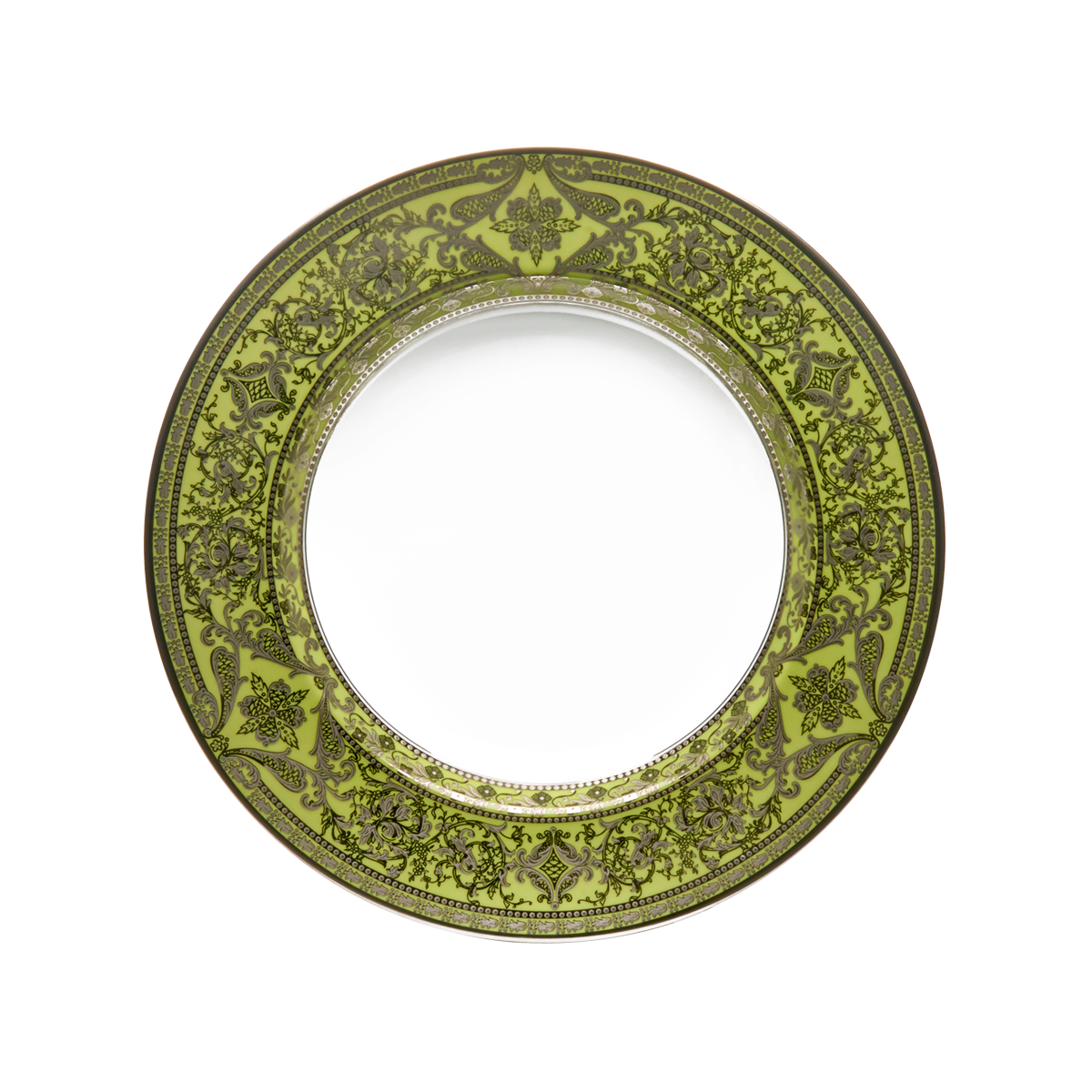 haviland-matignon-assiette-creuse-vert-pomme-platine image 1
