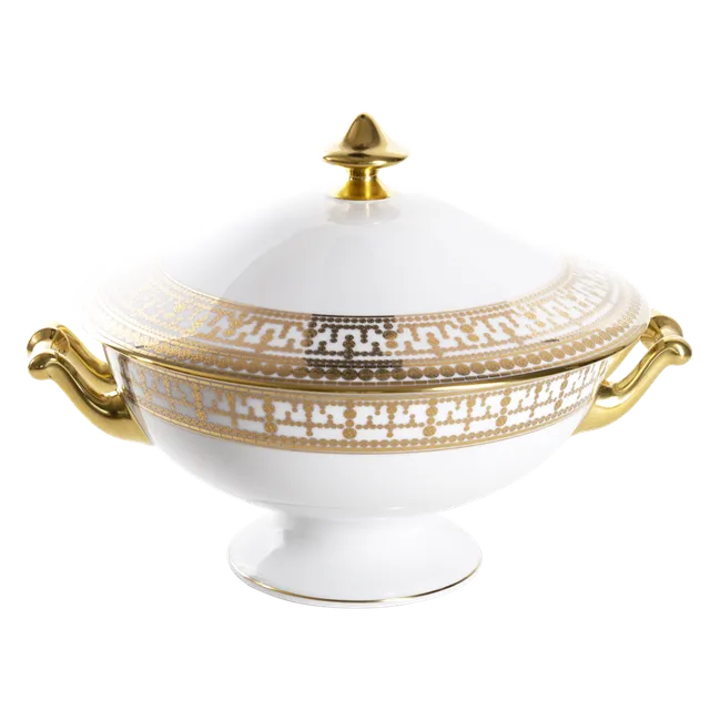 haviland-tiara-soupi-re-porcelaine-blanc-or image 1