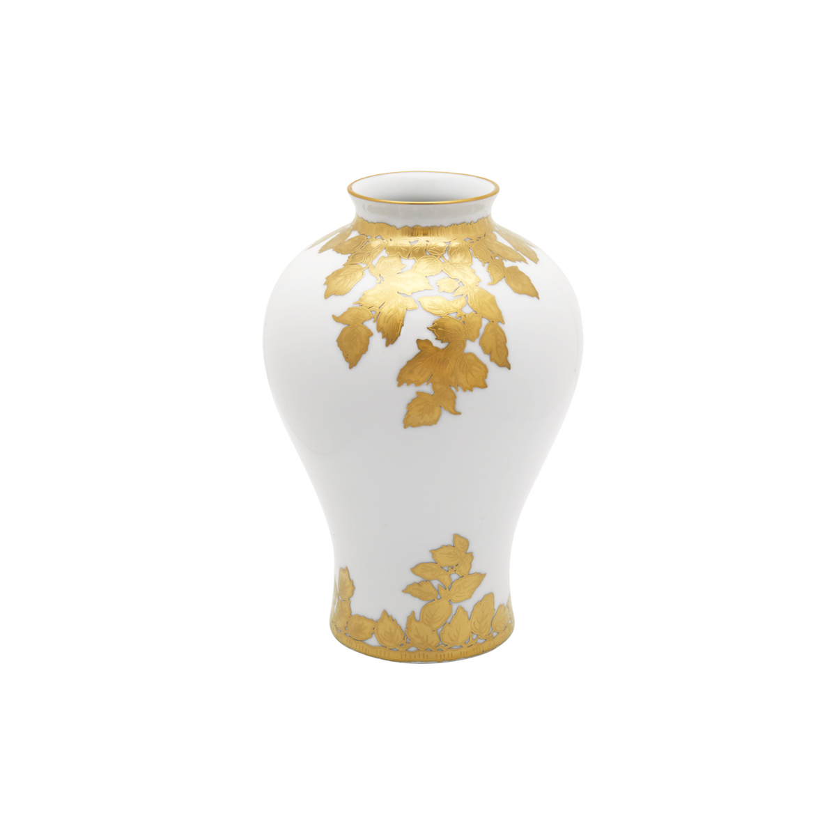 haviland-feuille-d-or-vase-petit-mod-le-porcelaine-limoges image 1